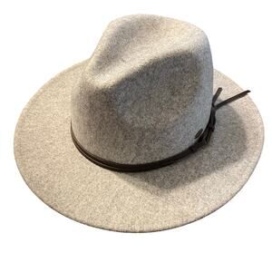 C.C Hitch Knot Trim Vegan Fabric Panama Hat One Size